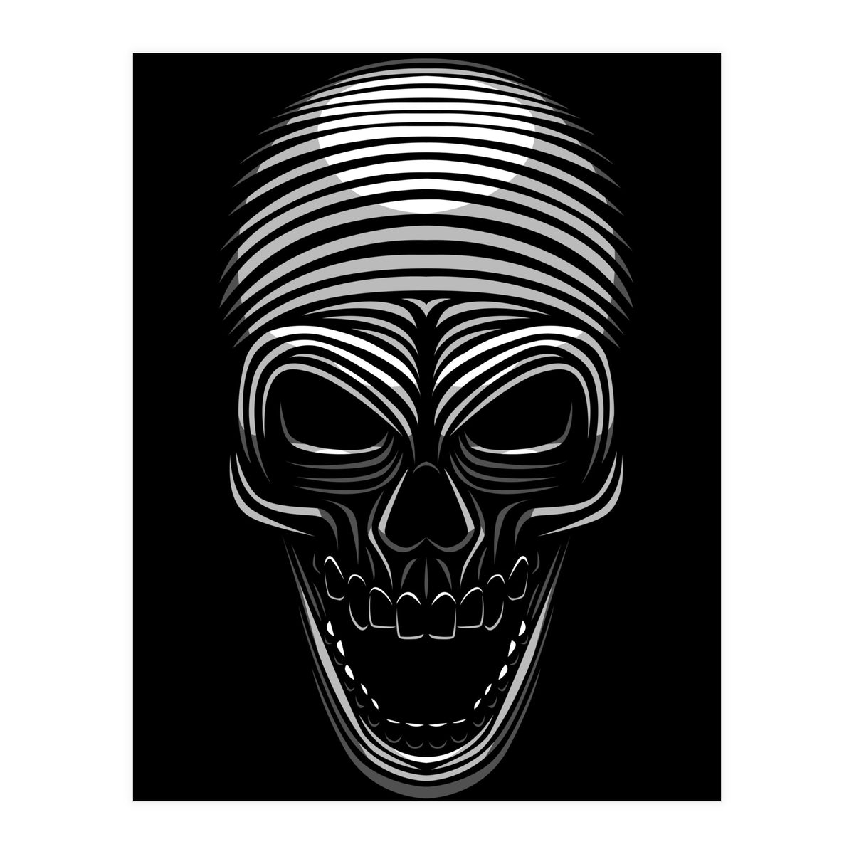 Lines Skull (Print Only)
