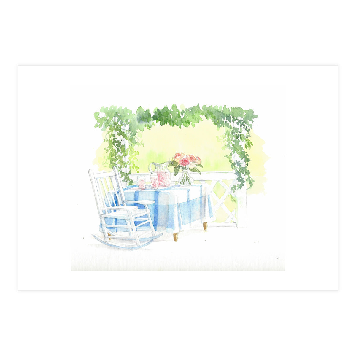 Afternoon Lemonade & Blooms (Print Only)