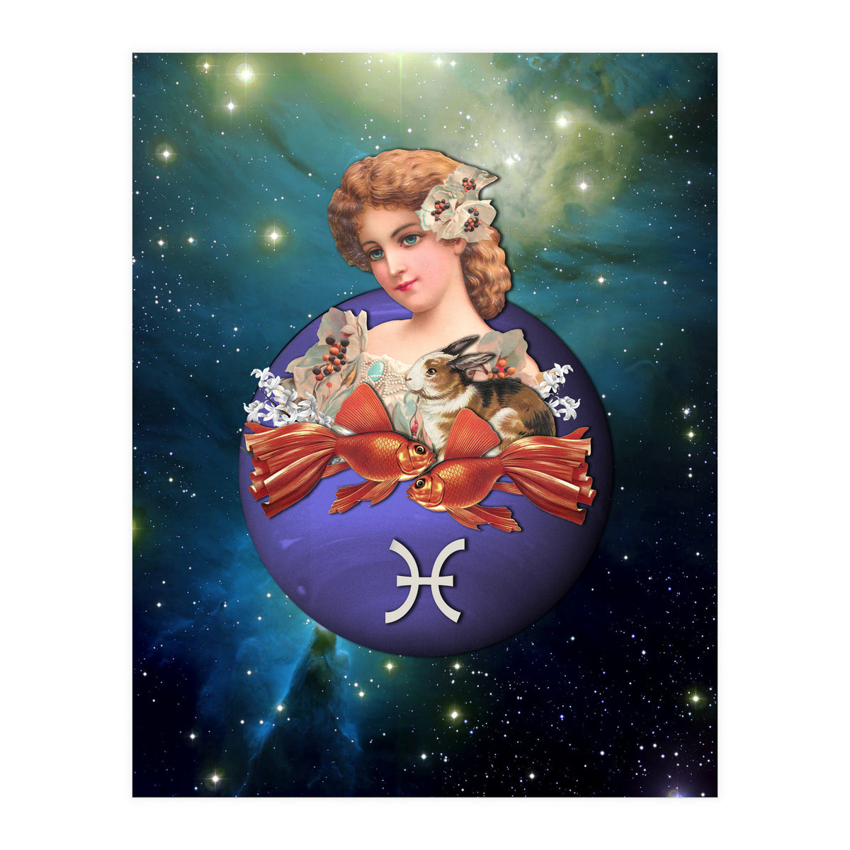 Pisces Zodiac Sign (Print Only)