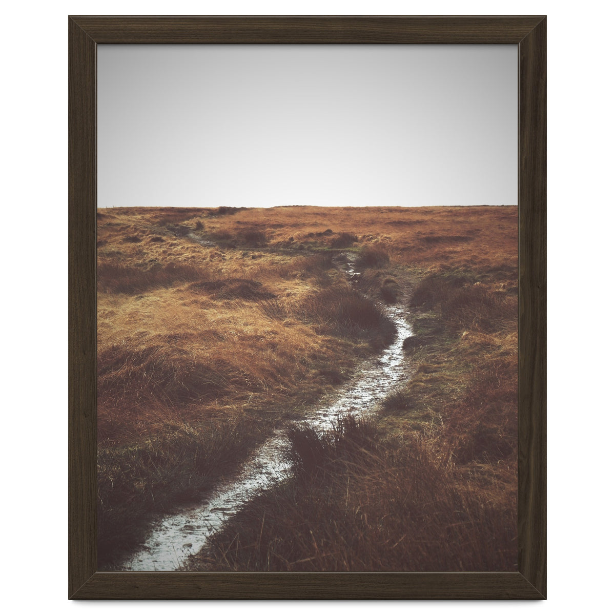 Bleak winter landscape of Saddleworth Moor