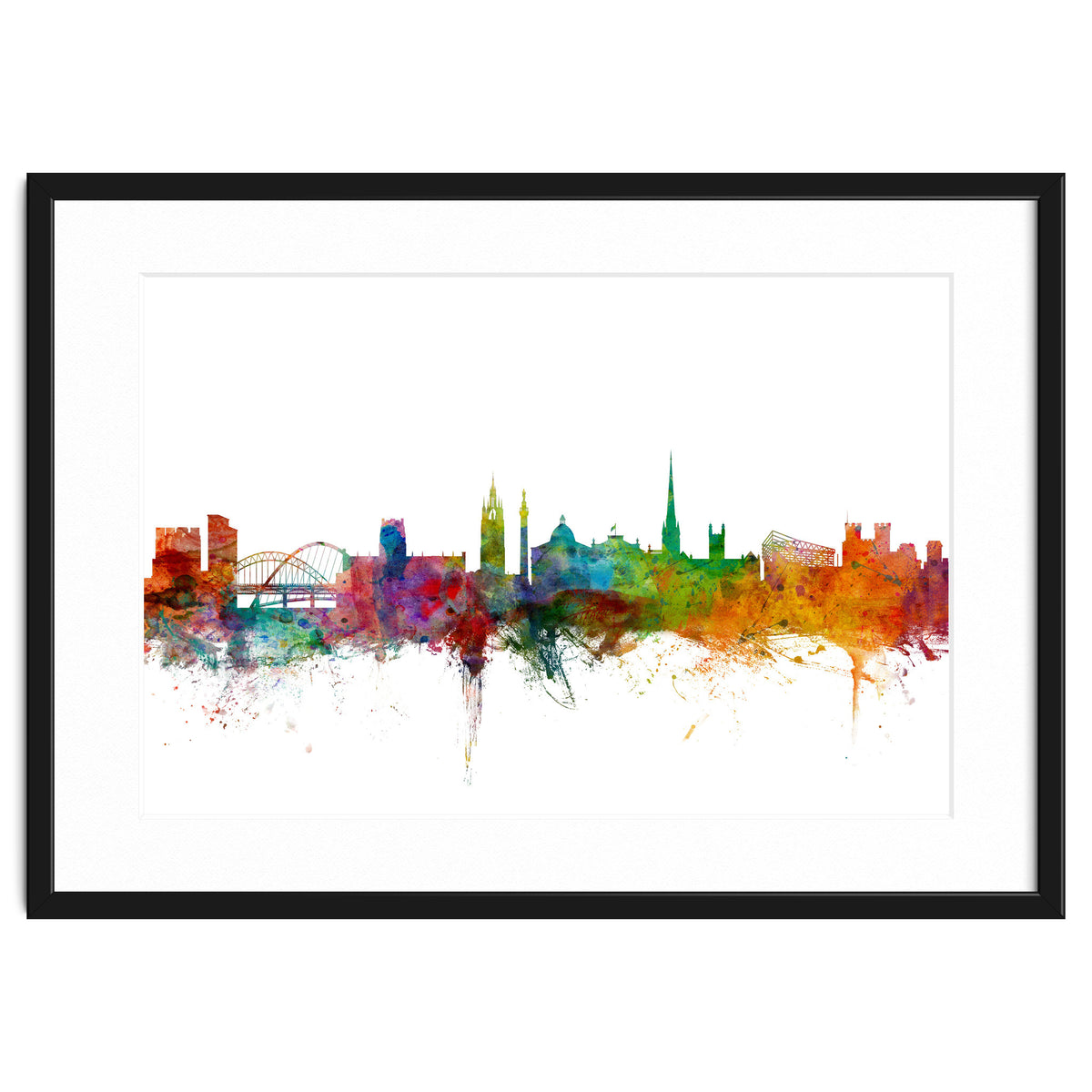 Newcastle England Skyline