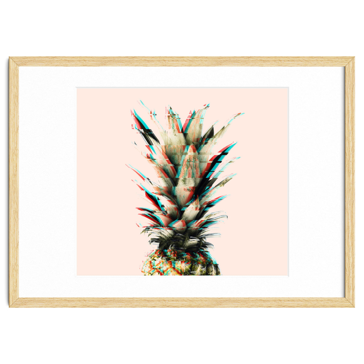Glitch pineapple pink