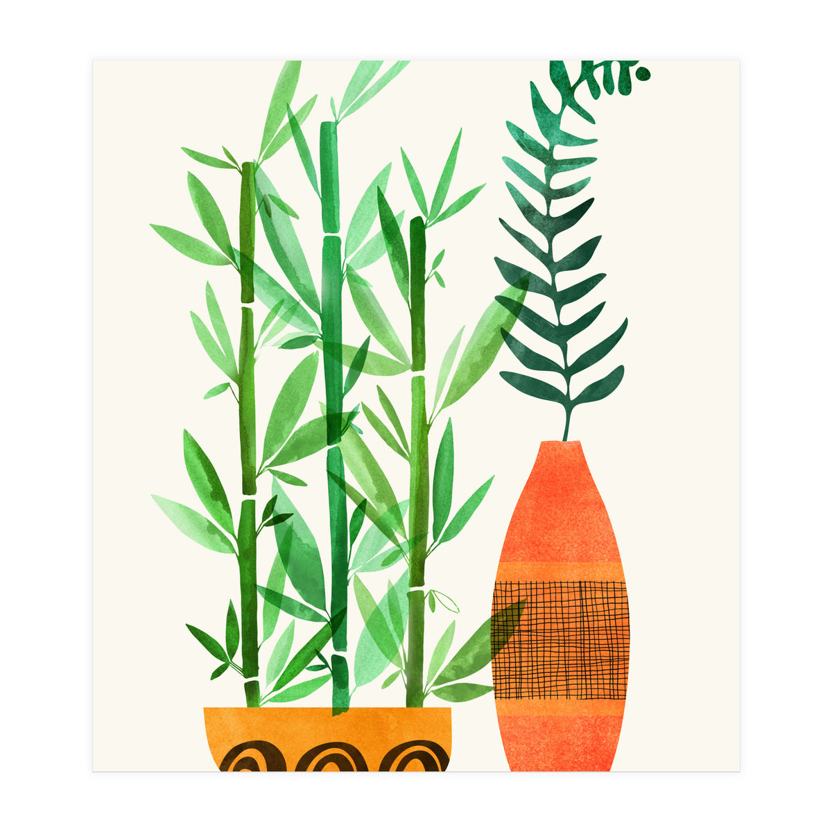 Bamboo And Fern (Print Only)