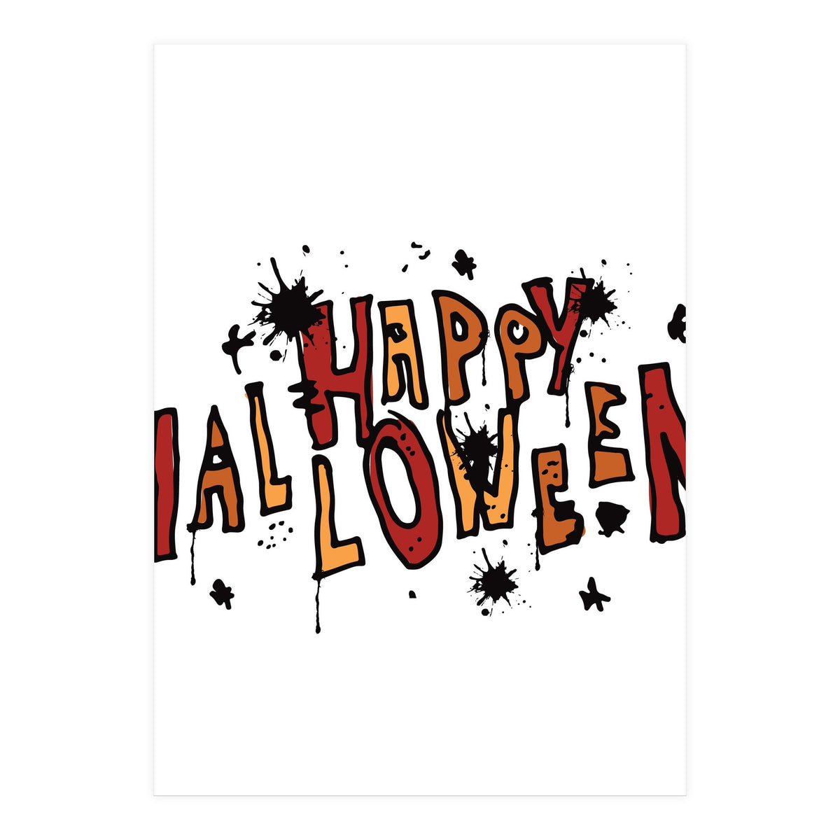 Happy Halloween Sketch (Print Only)