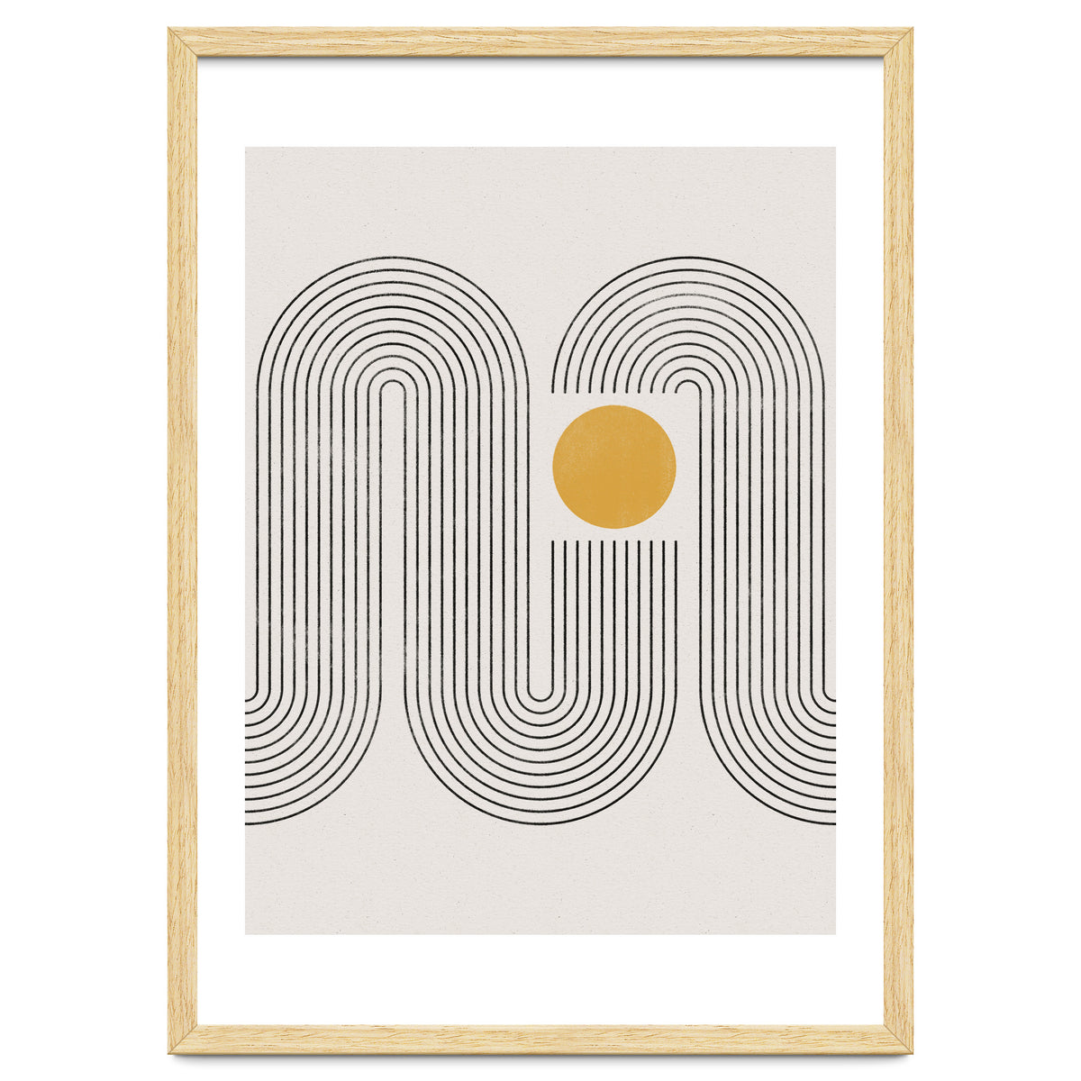 Mid-Century Modern No.22 - Woodblock Print