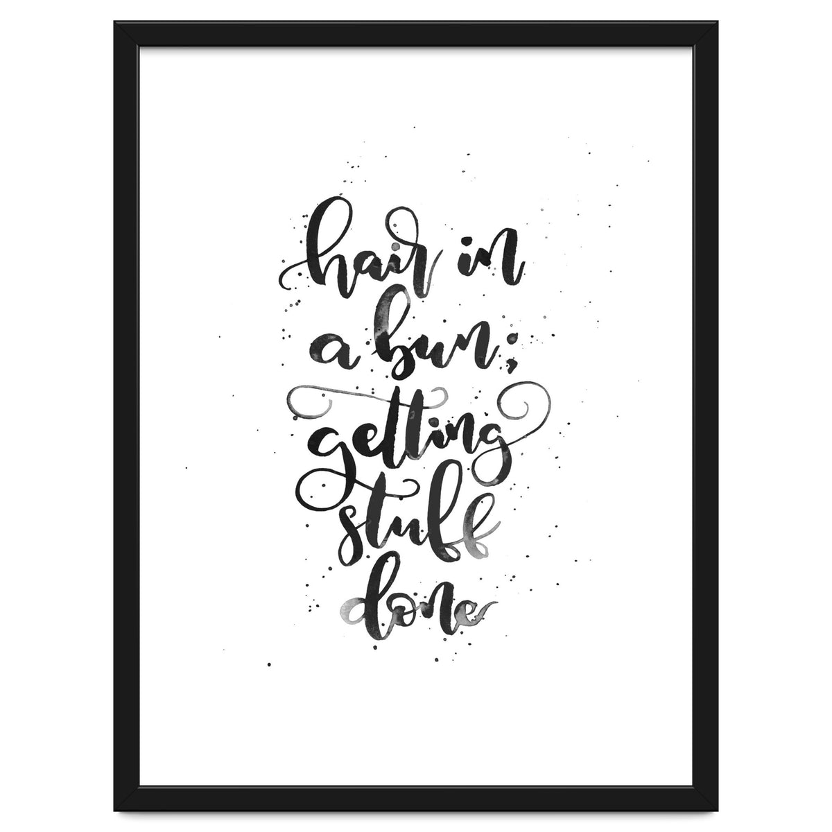 Hair In A Bun Getting Stuff Done