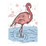 Flamingo Scribble sketch (Print Only) thumbnail