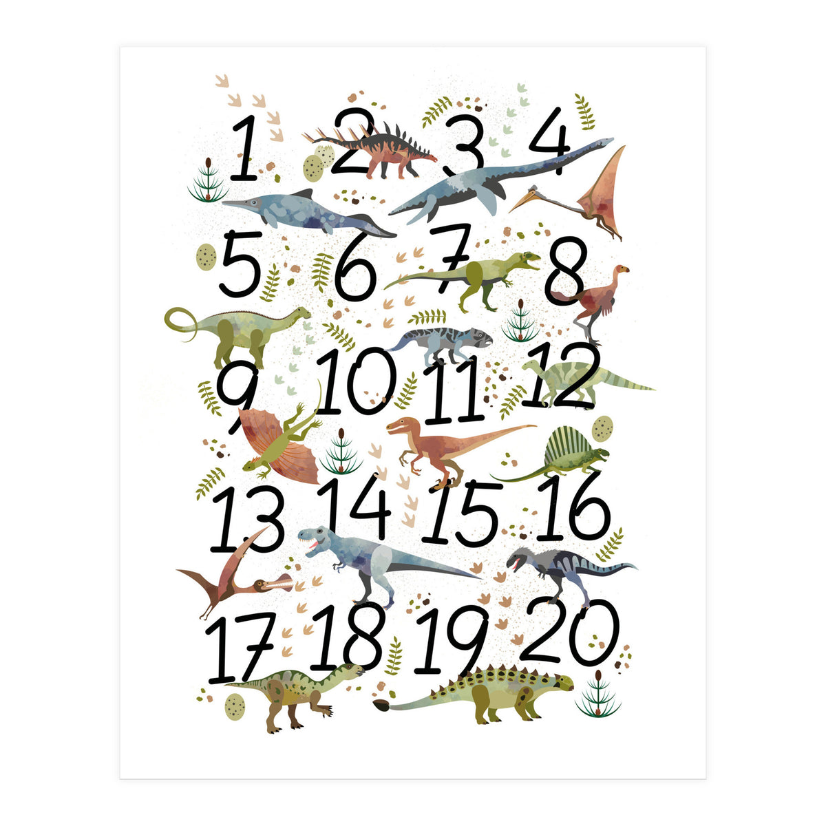 Dinosaur Numbers  (Print Only)