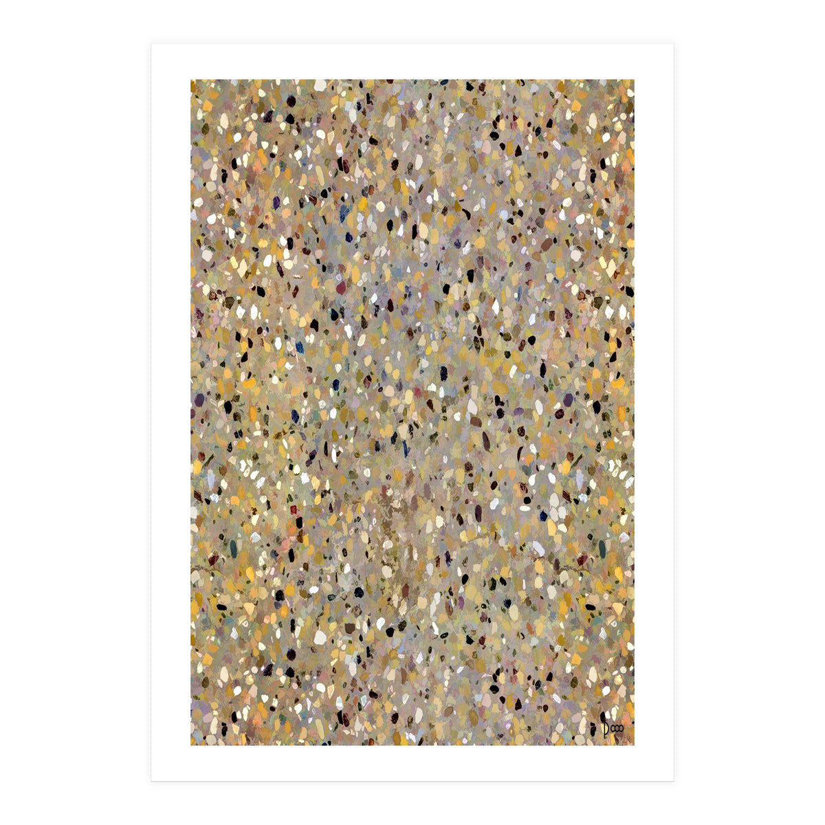 Golden Brown Terrazzo (Print Only)