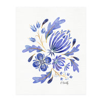 Protea Floral | Blue (Print Only)