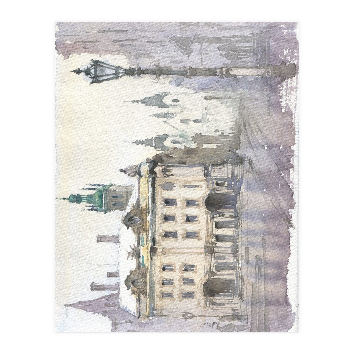 Romantic cityscape  (Print Only)