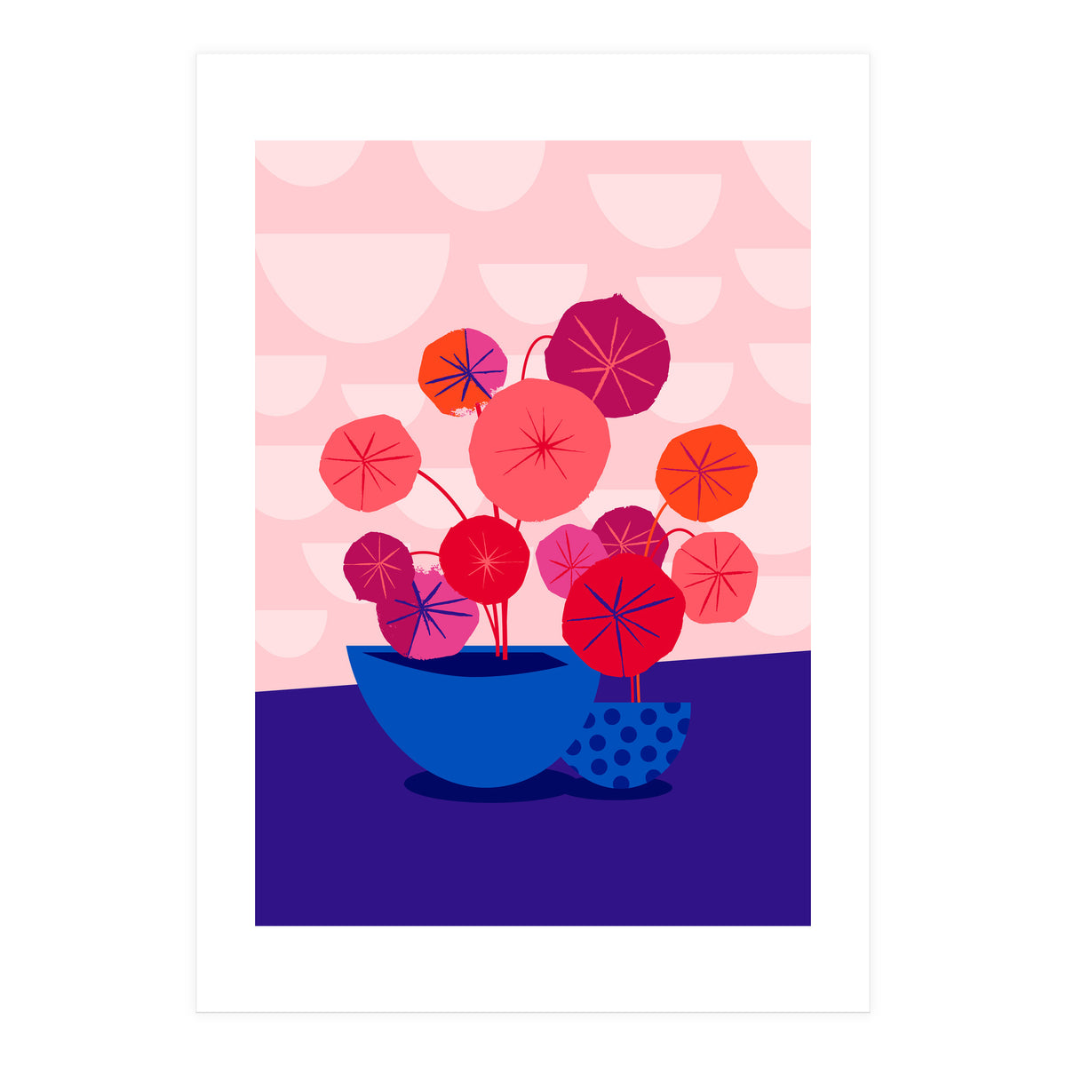 Pileas in Red and Pink (Print Only)