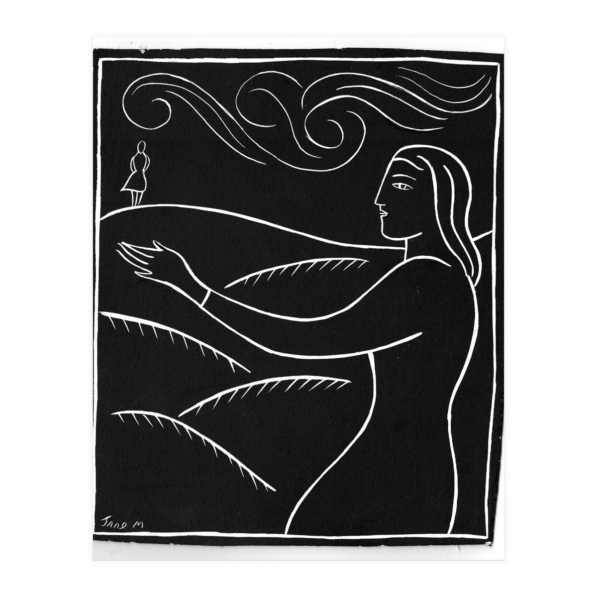 Woman With Future Self (Print Only)