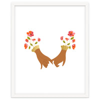 I Pinky Promise | Valentine's Day Love Friendship | Floral Botanical Join Hands Forever