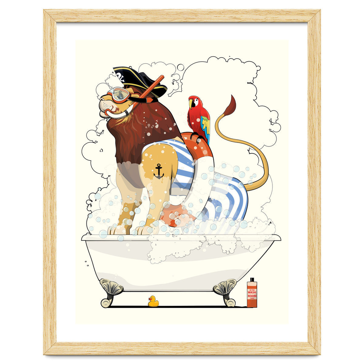 Lion in the Bath, Funny Bathroom Humour