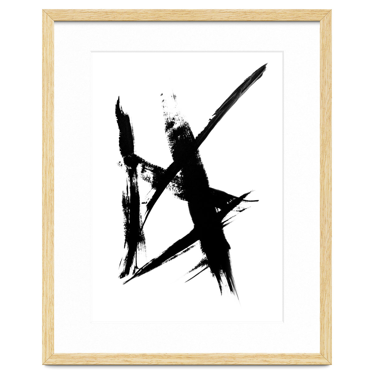 Abstract Brushstroke Print