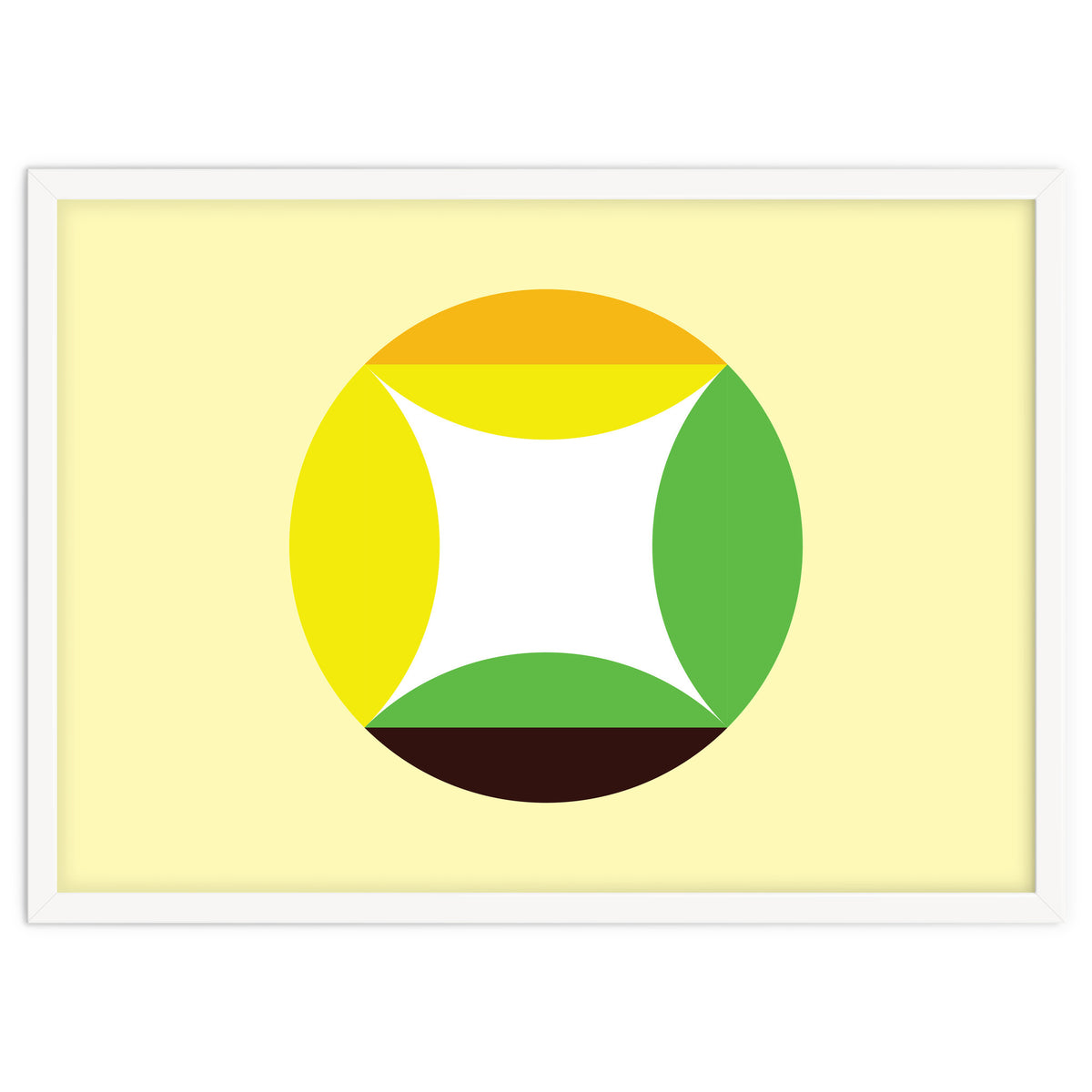 Geometric Shapes No. 21 - yellow, green & orange
