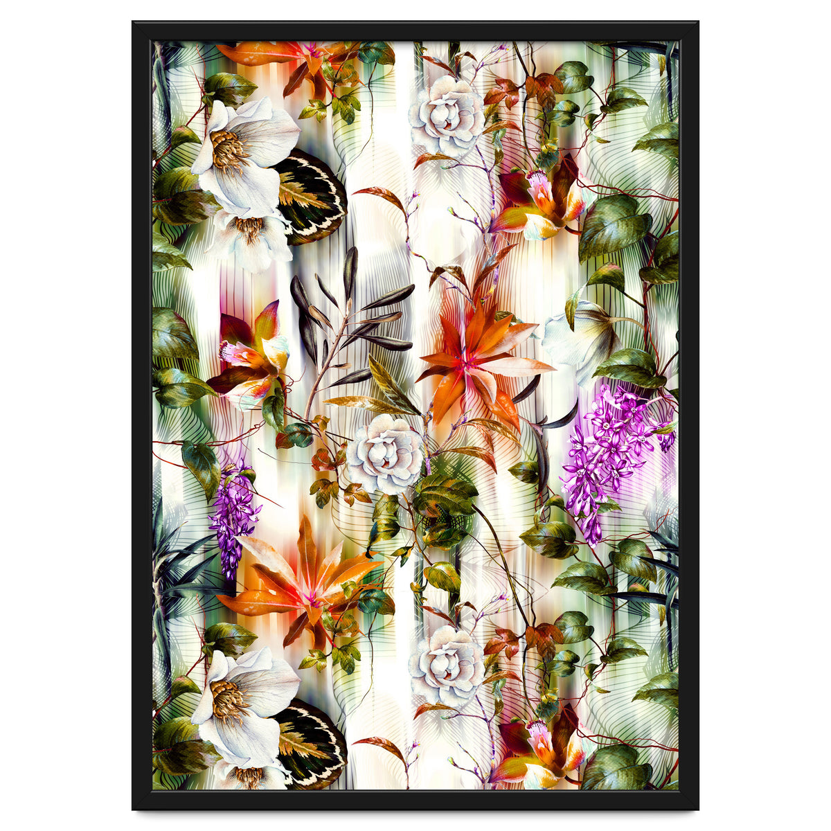 Abstract Motion Blur Floral