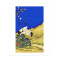 Cranes Under A Cobalt Sky 4 (Print Only)