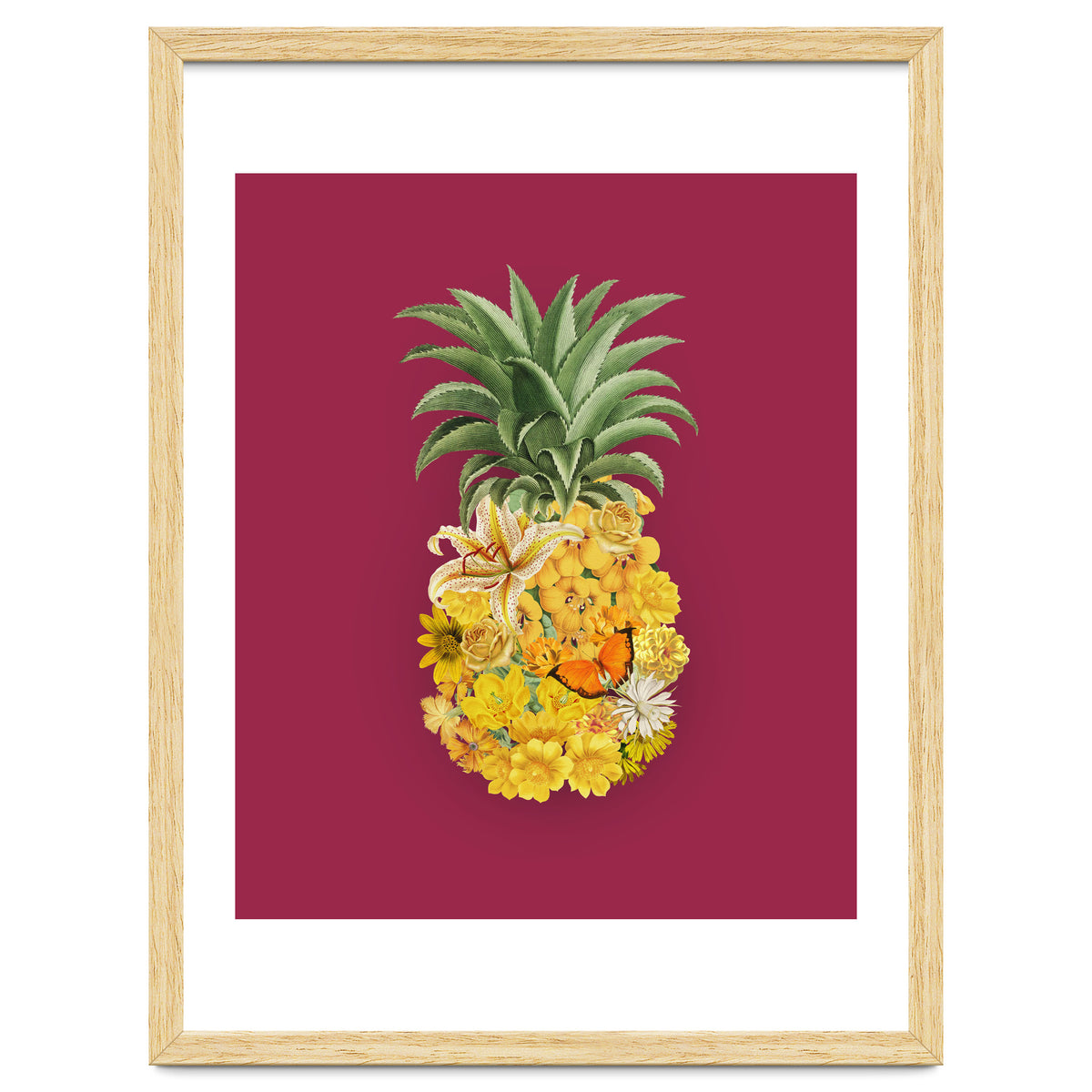 Pineapple Floral Pink