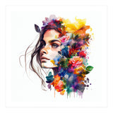 Watercolor Tropical Woman #18 (Print Only) thumbnail