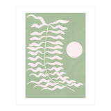Sage Green Abstract Floral (Print Only) thumbnail