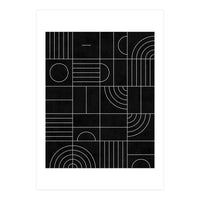 My Favorite Geometric Patterns No.27 - Black (Print Only)