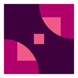 Geometric Shapes No. 1 - purple & pink squares (Print Only) thumbnail