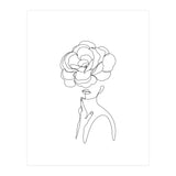 female flower line-a (Print Only) thumbnail