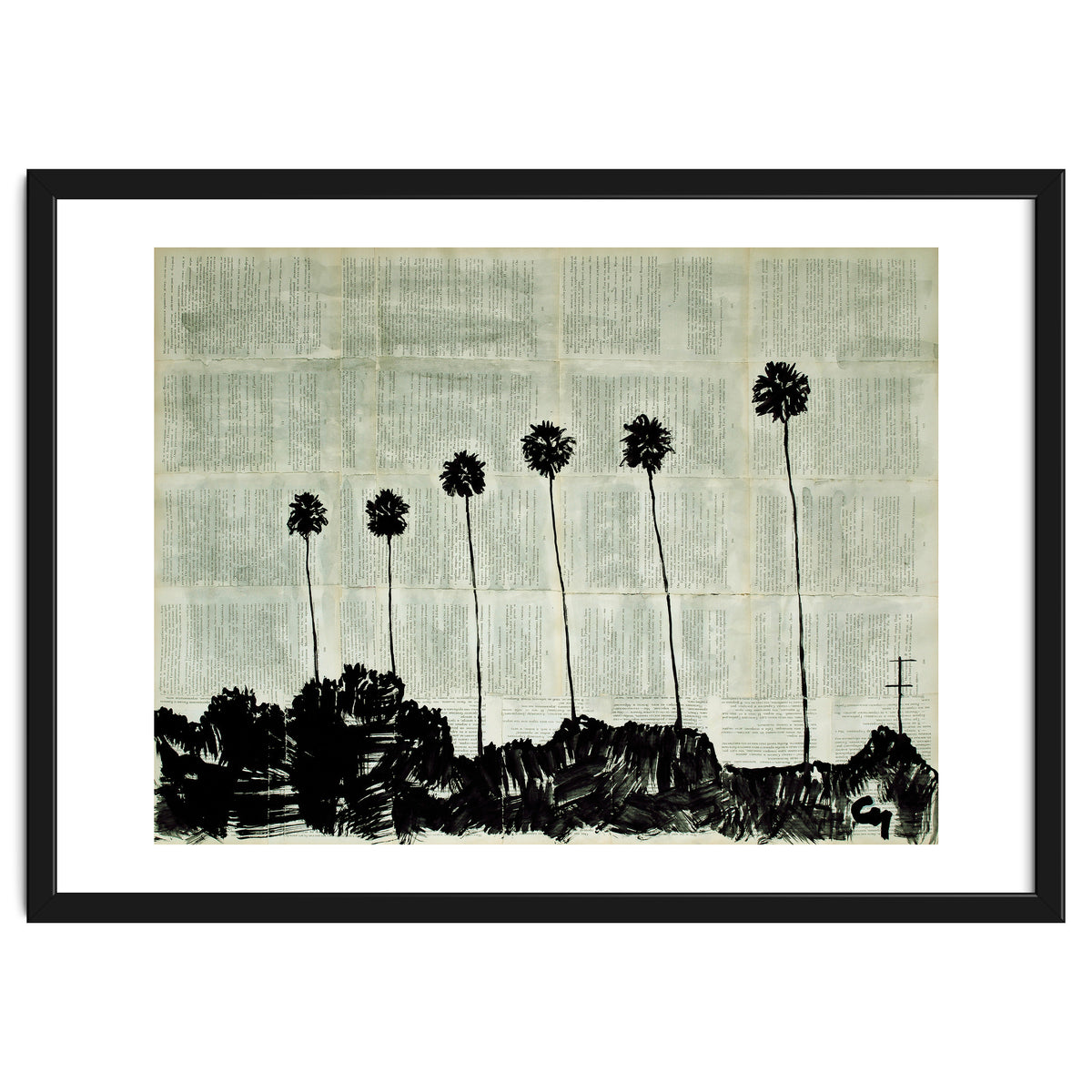 Six Palm Trees .