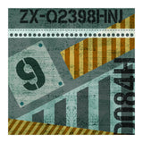Abstract Industrial Slate And Stripes (Print Only) thumbnail