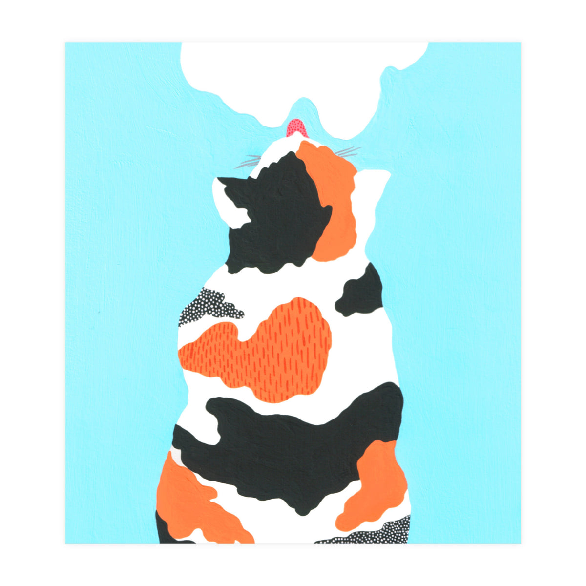 Tri Colored Calico Cat (Print Only)