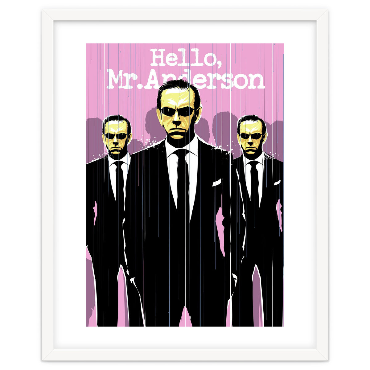 Hello Mr Anderson Matrix movie poster