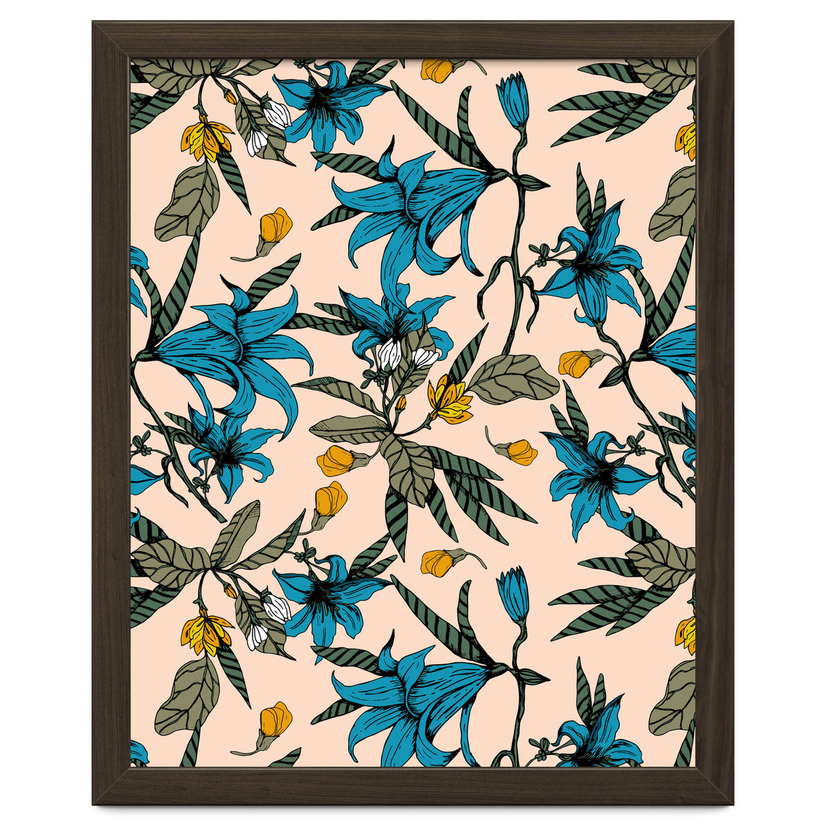 Blooming blossoms bluish I