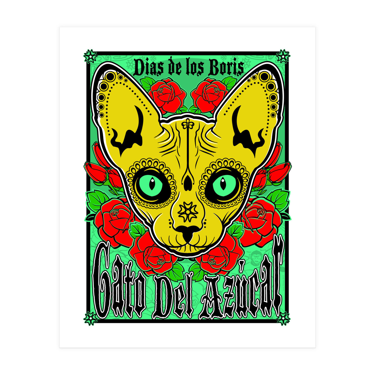 Boris Sugar Skull (Print Only)