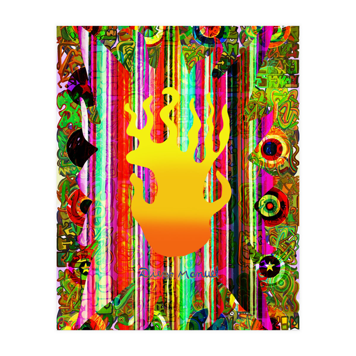 Fuego Y Graffiti 16 (Print Only)