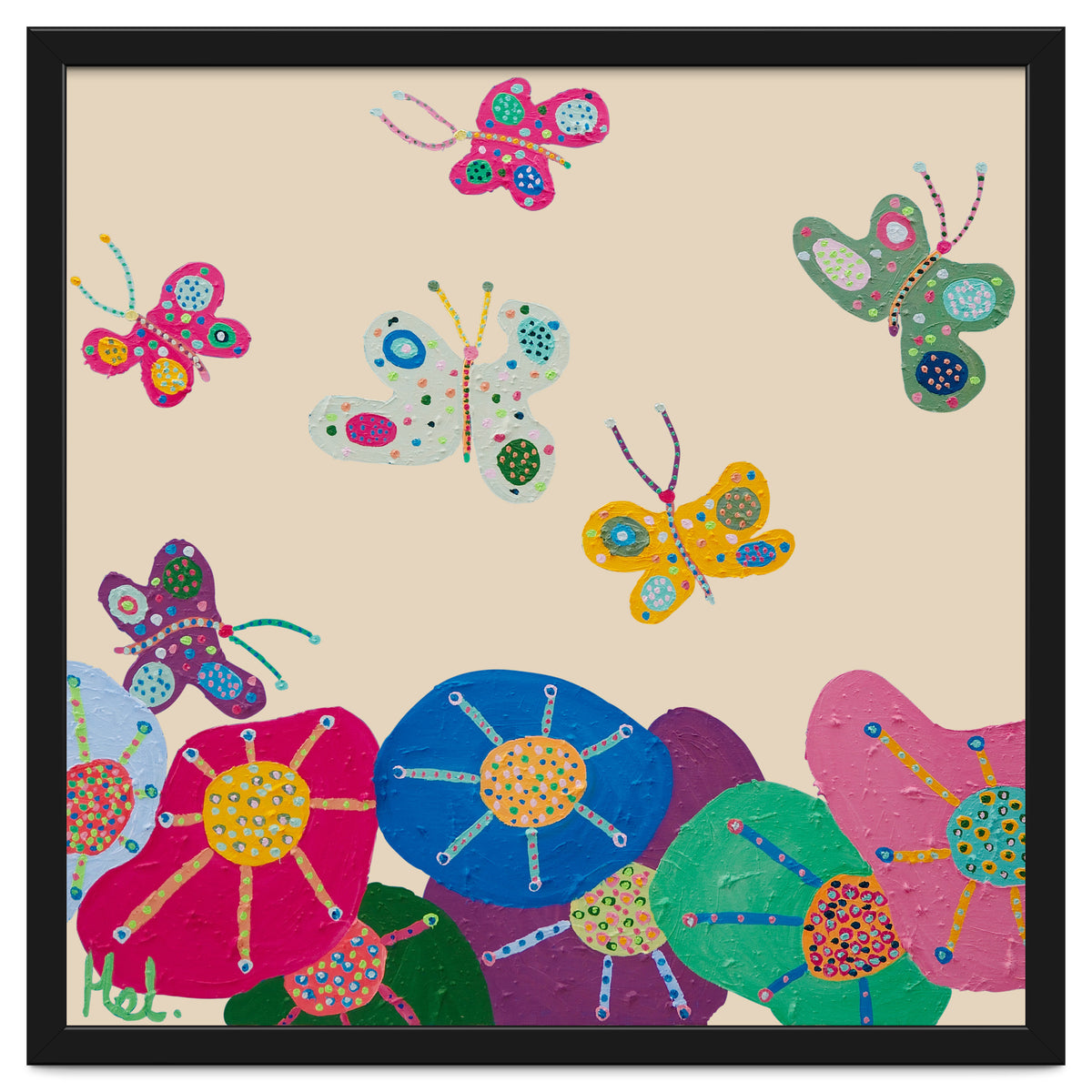 Butterflies Garden (pink)