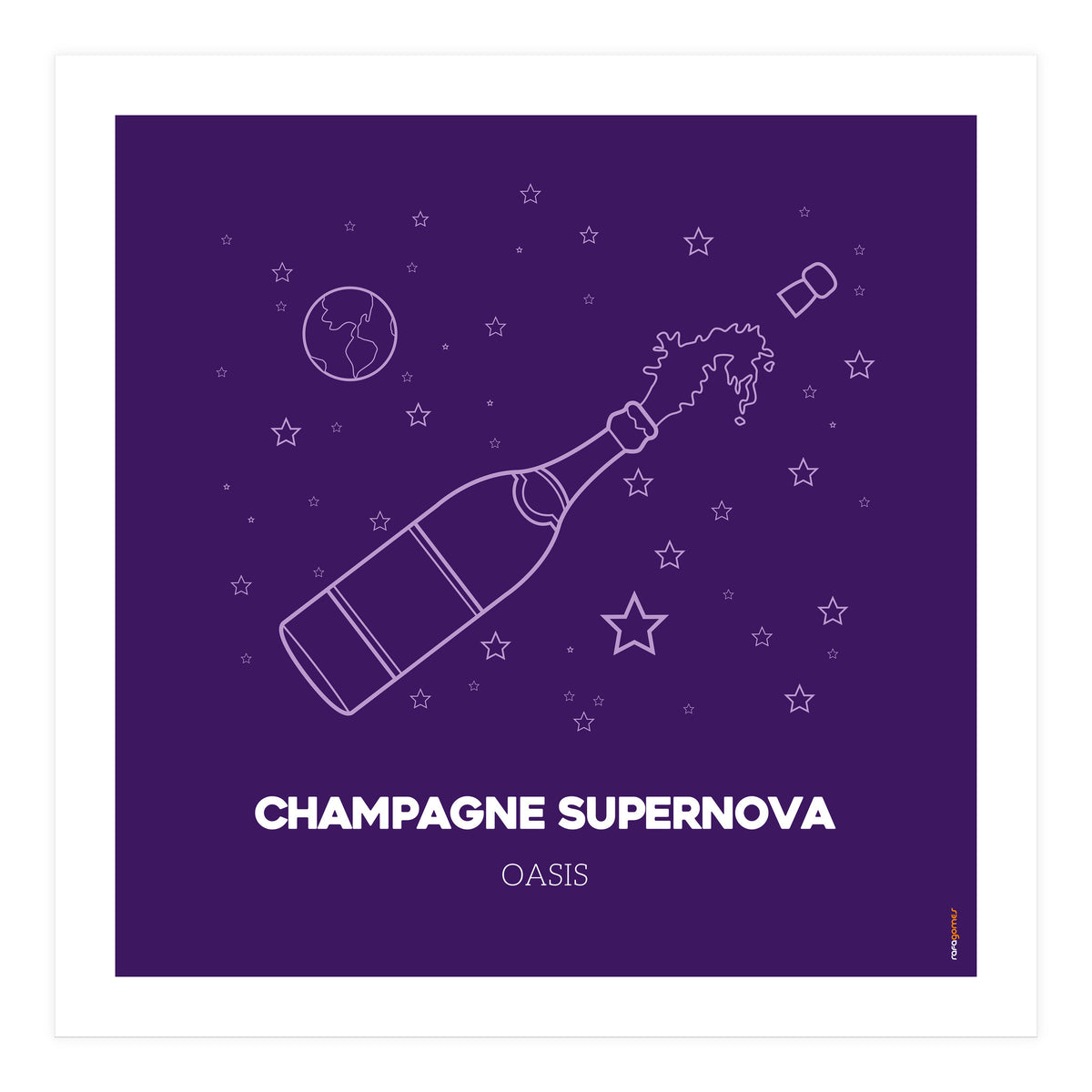 Oasis Champagne Supernova (Print Only)