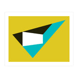 Geometric Shapes No. 39 - mustard & turquoise (Print Only) thumbnail