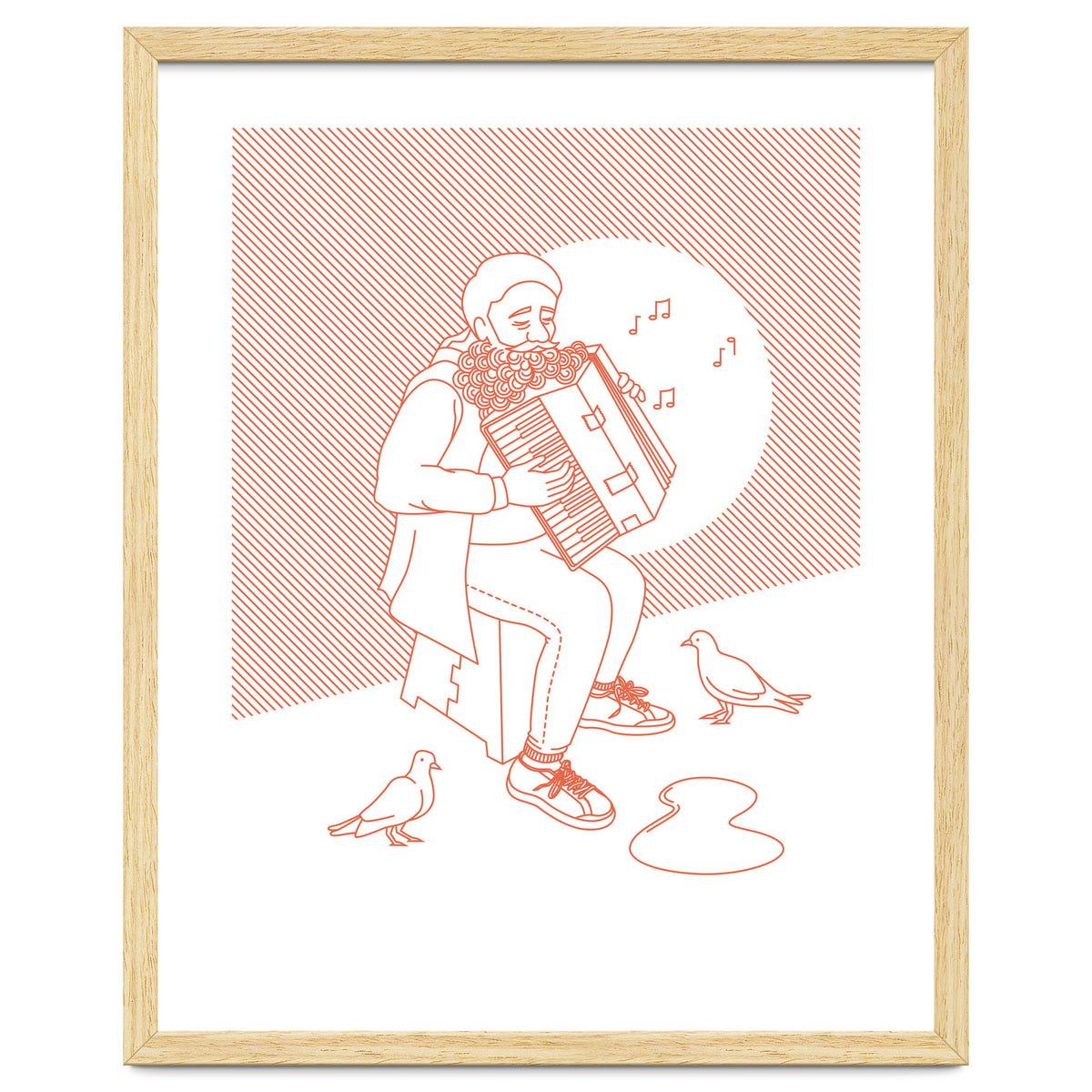 "For Love Not Money" in Orange