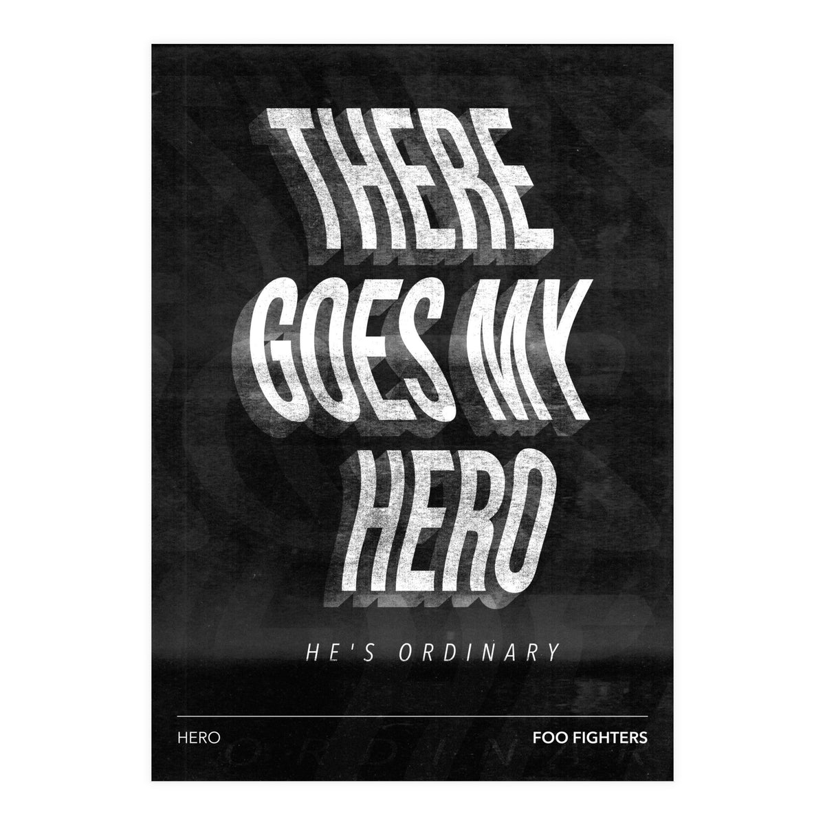 Foo Fighters - Hero (Print Only)