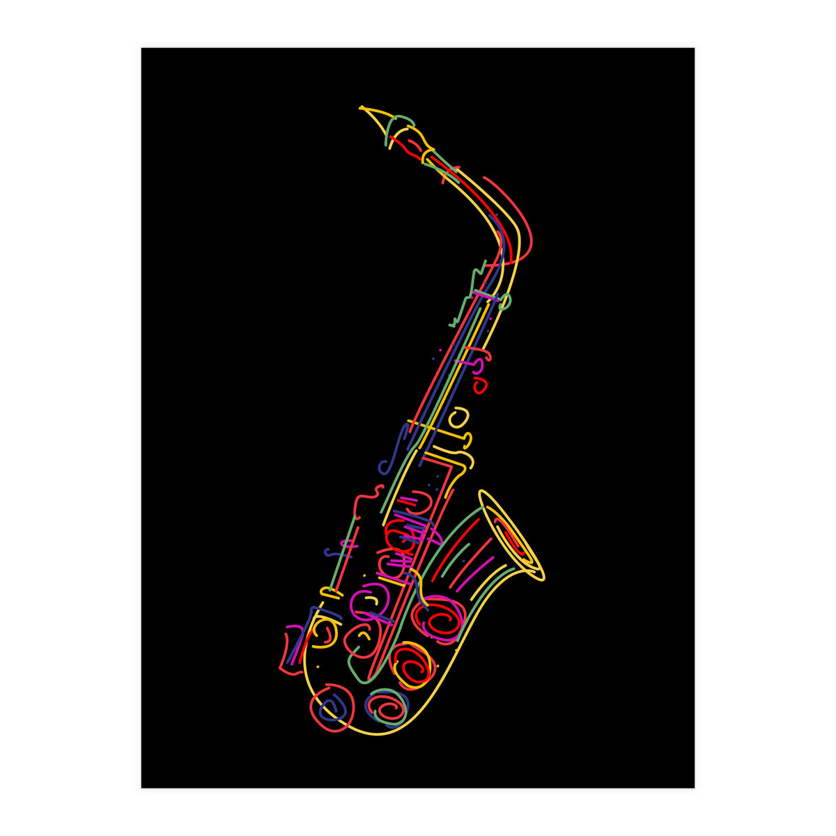 Saxophone (Print Only)