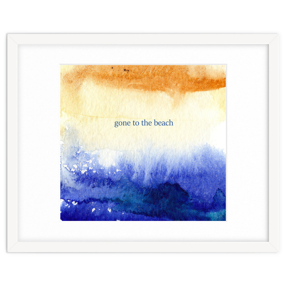 Gone to the beach || watercolor