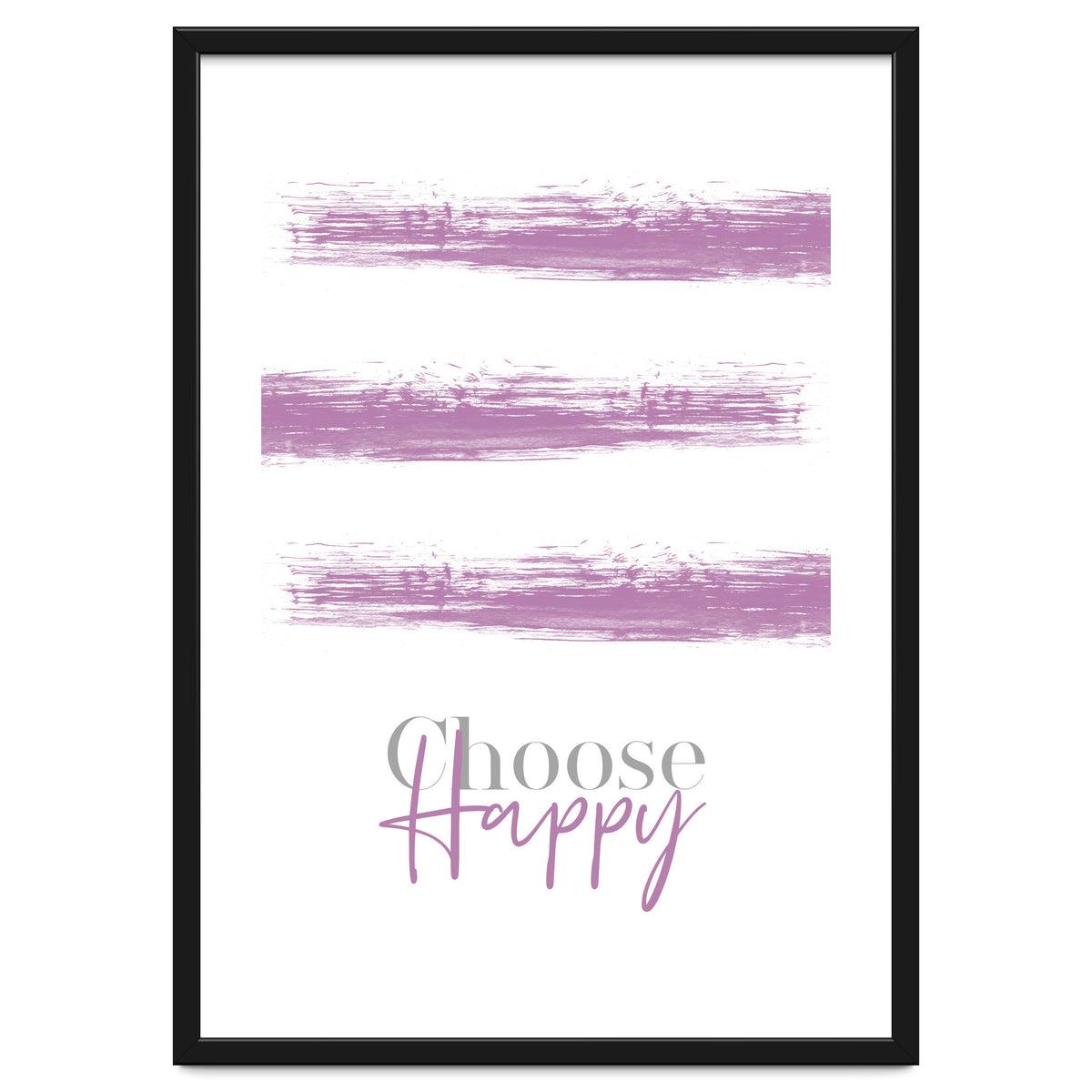 Text Art CHOOSE HAPPY | pink