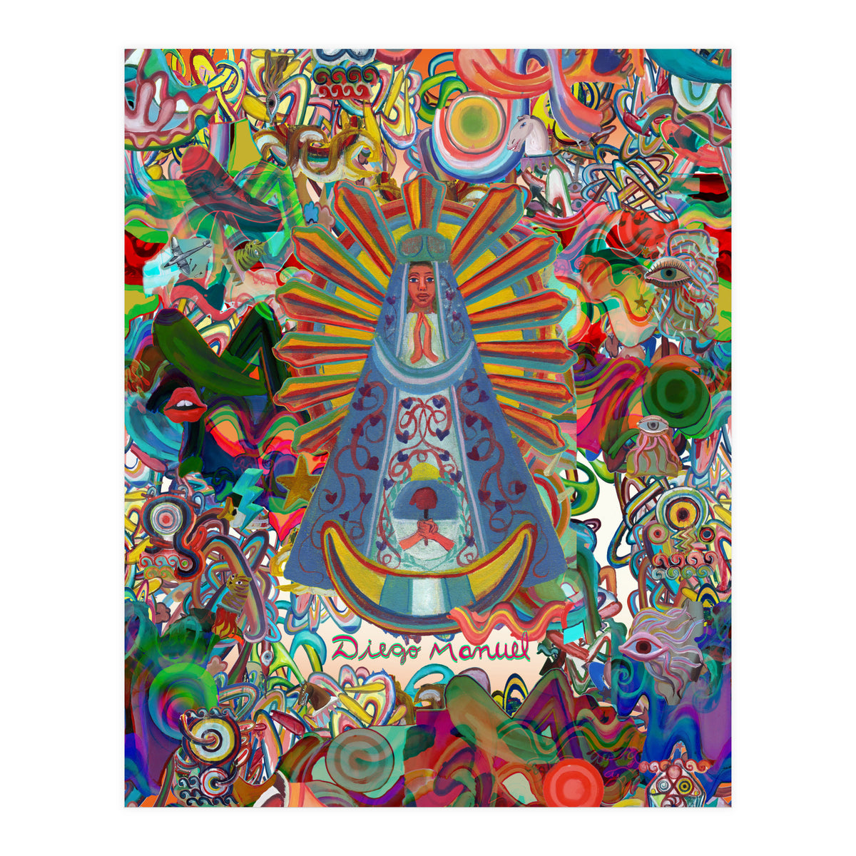 Virgen Y Graffiti 5 (Print Only)