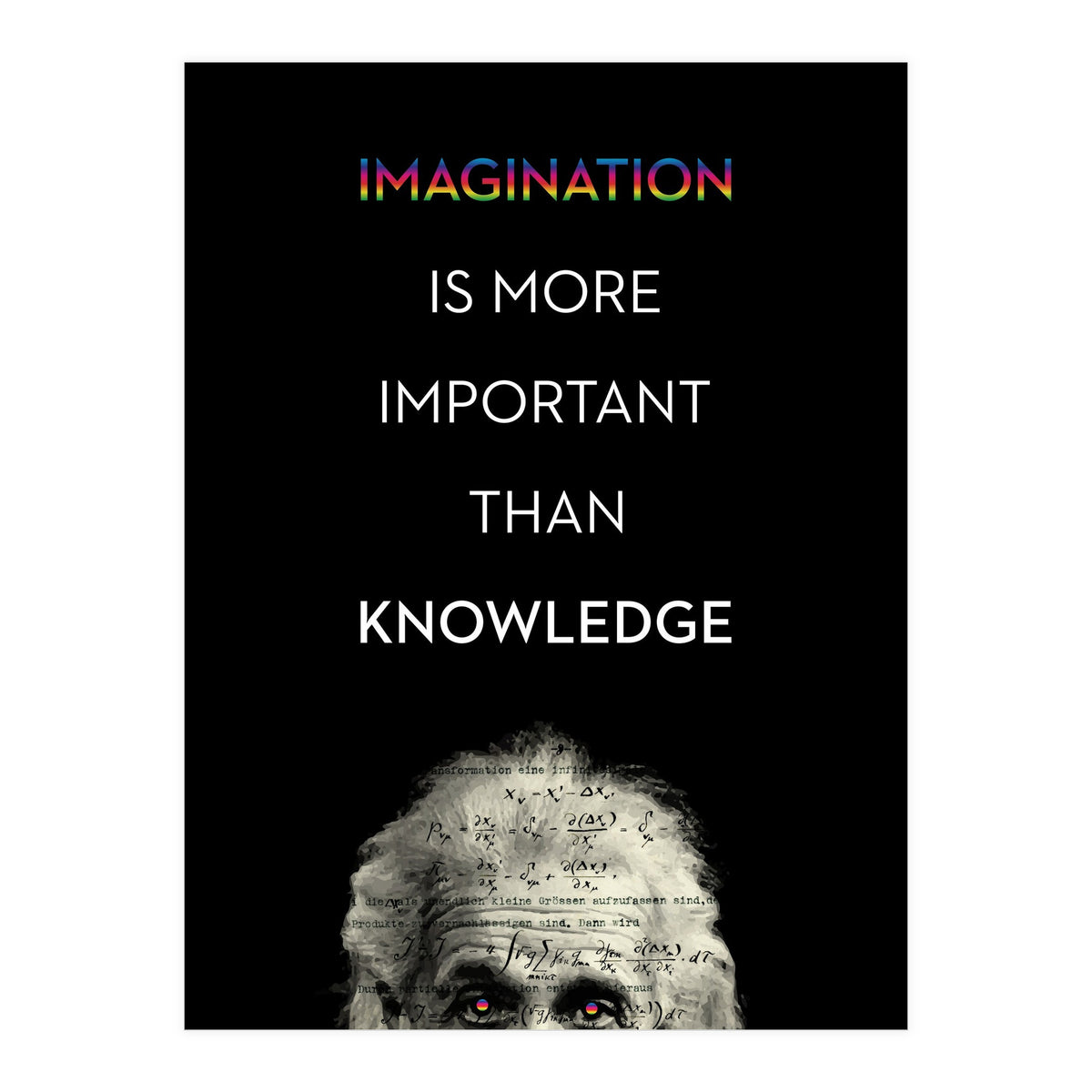 IMAGINATION BY ALBERT EINSTEIN (Print Only)