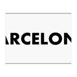 Let`s go to Barcelona, Spain! White road sign (Print Only) thumbnail