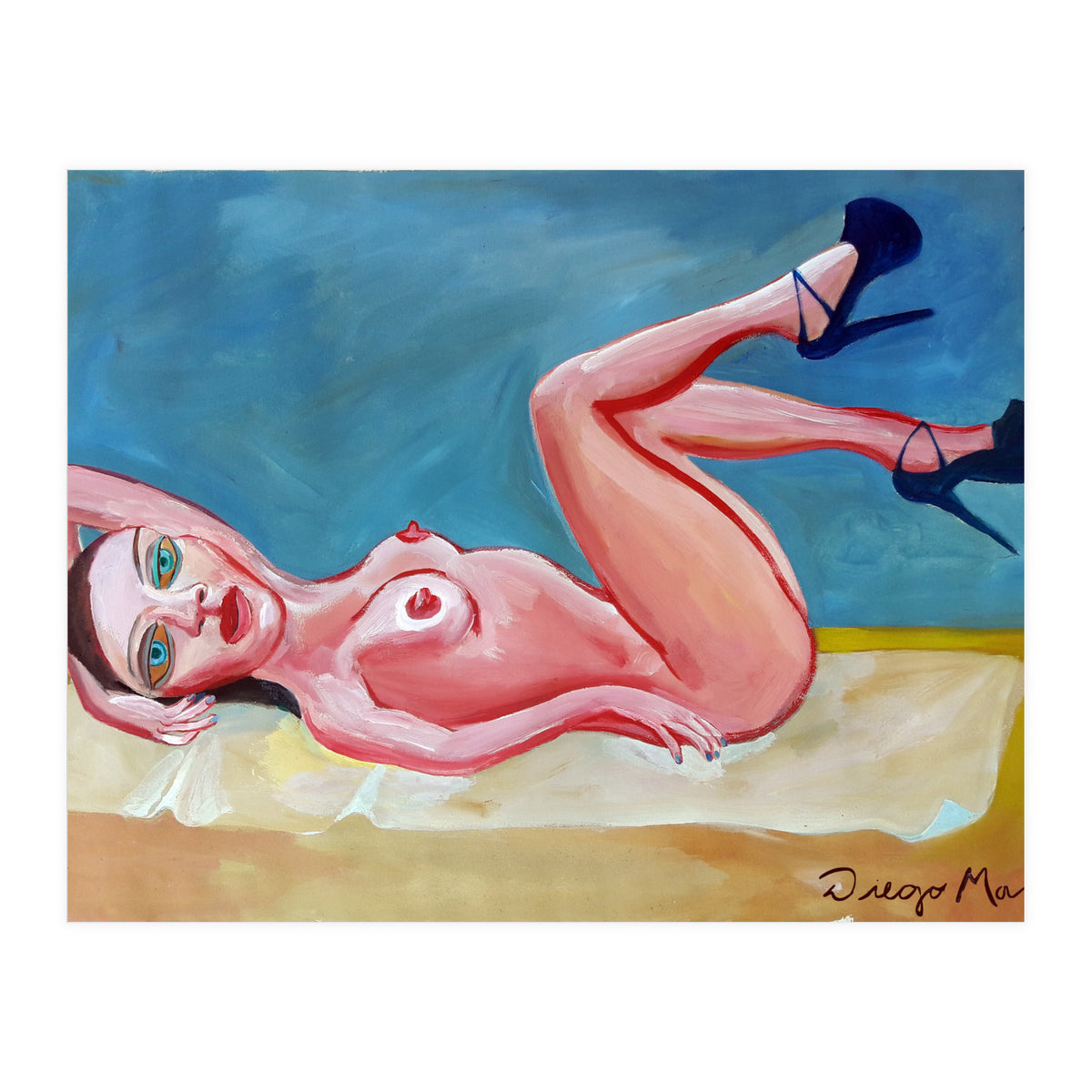 Reclining girl (Print Only)