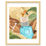 Keep Palm & Carry On Wall Art | Tropical Beach Bikini Fashion Travel Chai thumbnail