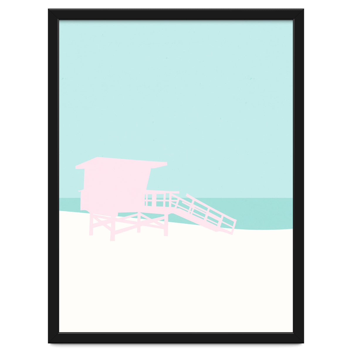 Minimal Lifeguard Tower - Turquoise Coast